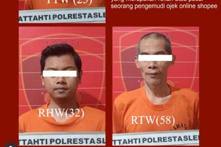 Polisi tetapkan tiga tersangka kasus penganiayaan pacar driver ojol di Sleman. (IG @polrestasleman)